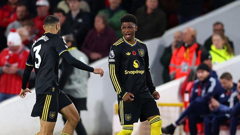 Amad Diallo brutally trolled Arsenal folliowing Man United's 3-2 win at Emirates. Image || Getty